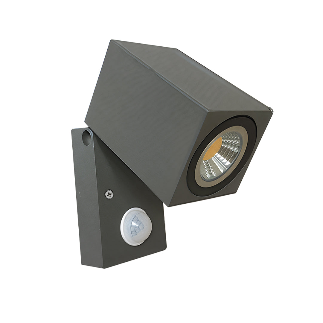 Square Adjustable Motion Sensor LED Wall Light – Waterproof Indoor & Outdoor Wall Sconce Spotlight for Home, Garden & Garage