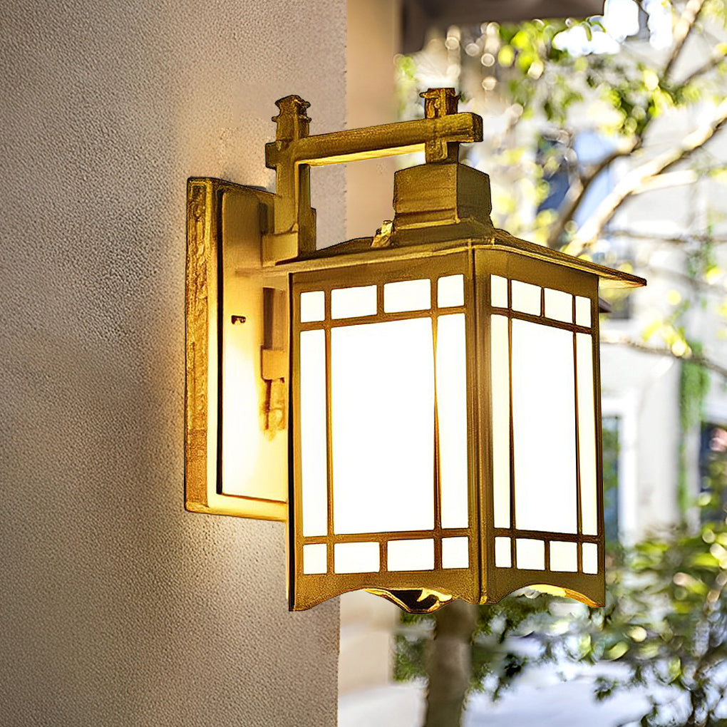 Retro Vintage Solar LED Wall Lamp – Waterproof Outdoor Wall Sconce Lighting with Remote Control for Garden, Porch & Patio