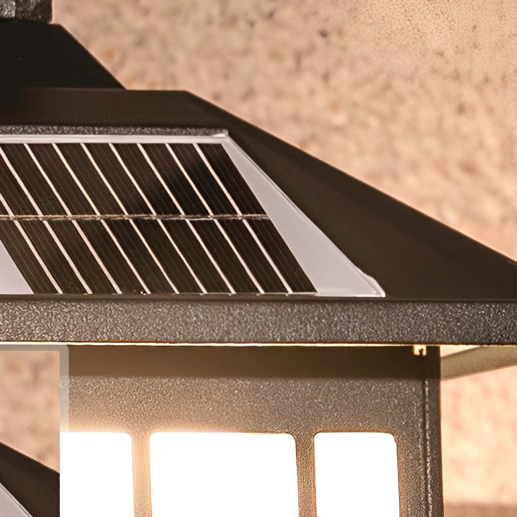 Retro Vintage Solar LED Wall Lamp – Waterproof Outdoor Wall Sconce Lighting with Remote Control for Garden, Porch & Patio