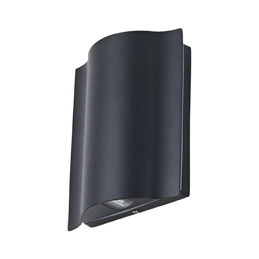 Arc Waterproof LED Wall Sconces – Modern Wave Up & Down Outdoor Wall Lights for Porch, Garden, and Building Facade Lighting