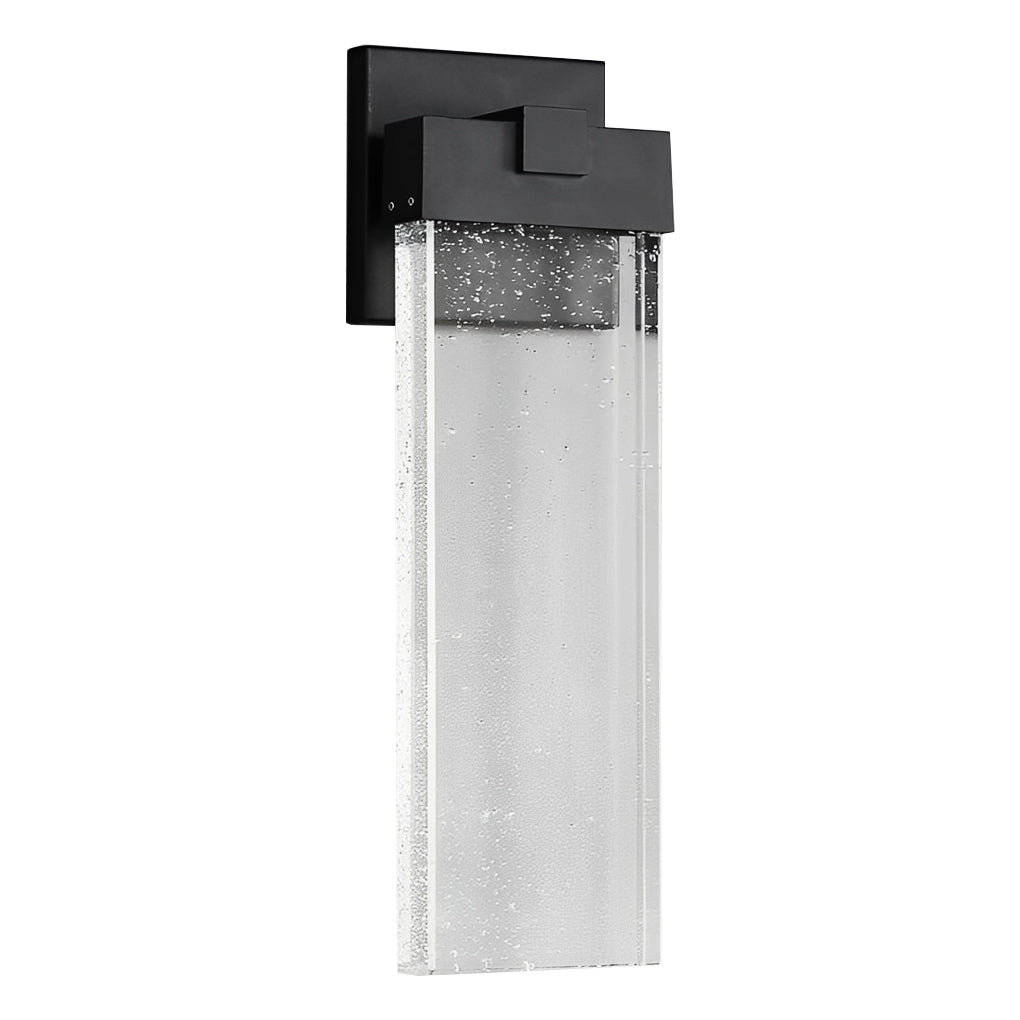 Rectangular Bubble Crystal LED Wall Light – Waterproof Modern Outdoor Wall Lamp for Porch, Garden & Building Facade