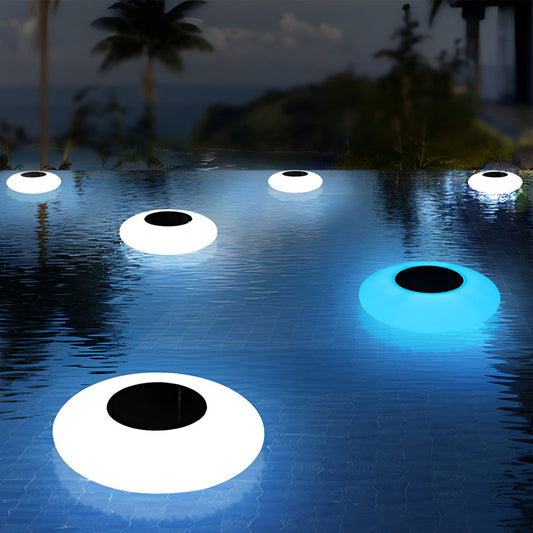 RGB Solar Powered Pool Lights – Waterproof Floating LED Round Lamps for Garden, Patio & Outdoor Decor