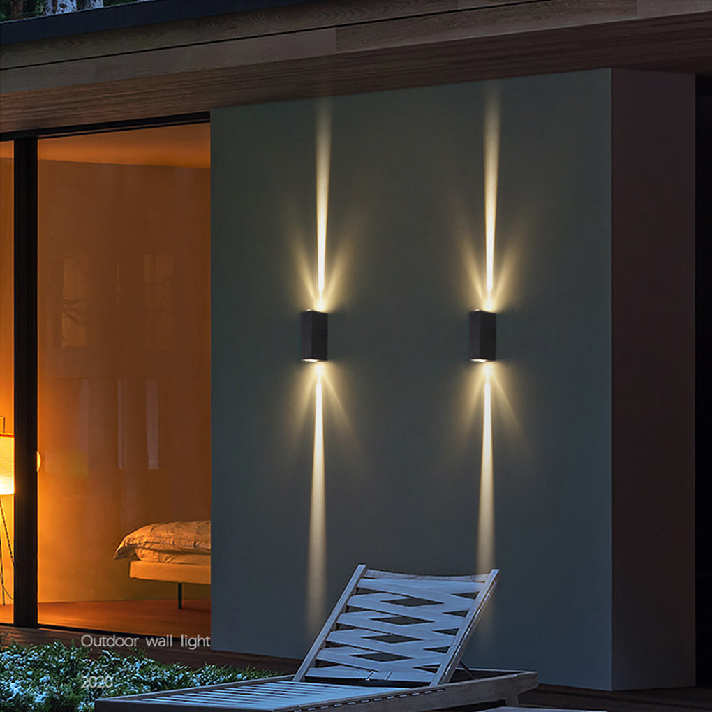 Waterproof Multipurpose Up & Down LED Wall Spotlight – Modern Outdoor Wall Lights for Porch, Garden & Building Facade