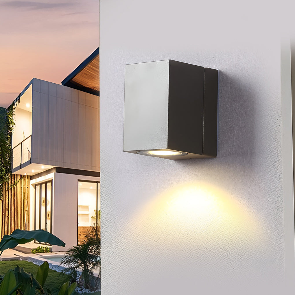 Square Adjustable Motion Sensor LED Wall Light – Waterproof Indoor & Outdoor Wall Sconce Spotlight for Home, Garden & Garage