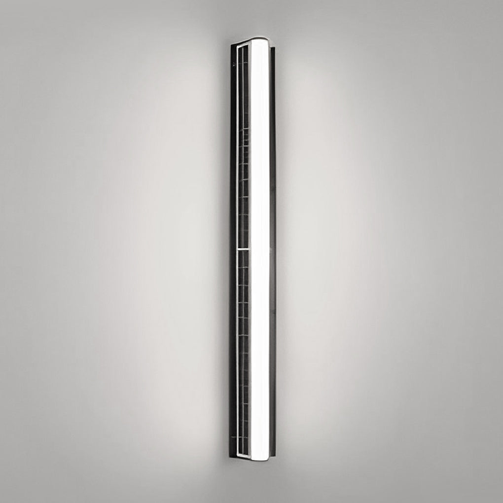 Long Acrylic LED Solar Wall Light – Waterproof Modern Linear Outdoor Wall Mounted Lighting for Garden, Porch & Building Facade