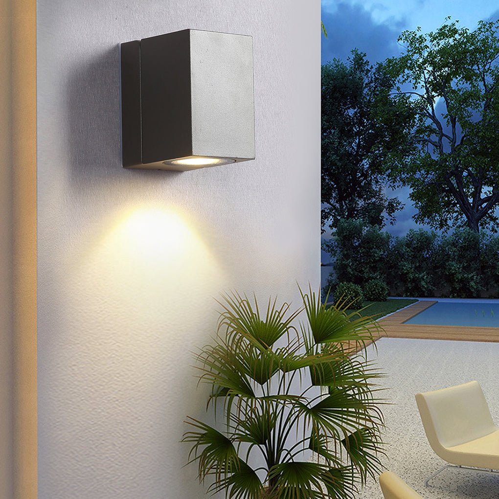 Square Adjustable Motion Sensor LED Wall Light – Waterproof Indoor & Outdoor Wall Sconce Spotlight for Home, Garden & Garage
