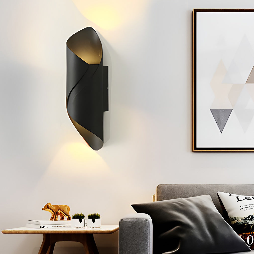 Outdoor LED Up and Down Wall Light – Waterproof Modern Wall Sconce Lighting for Porch, Patio & Building Facade