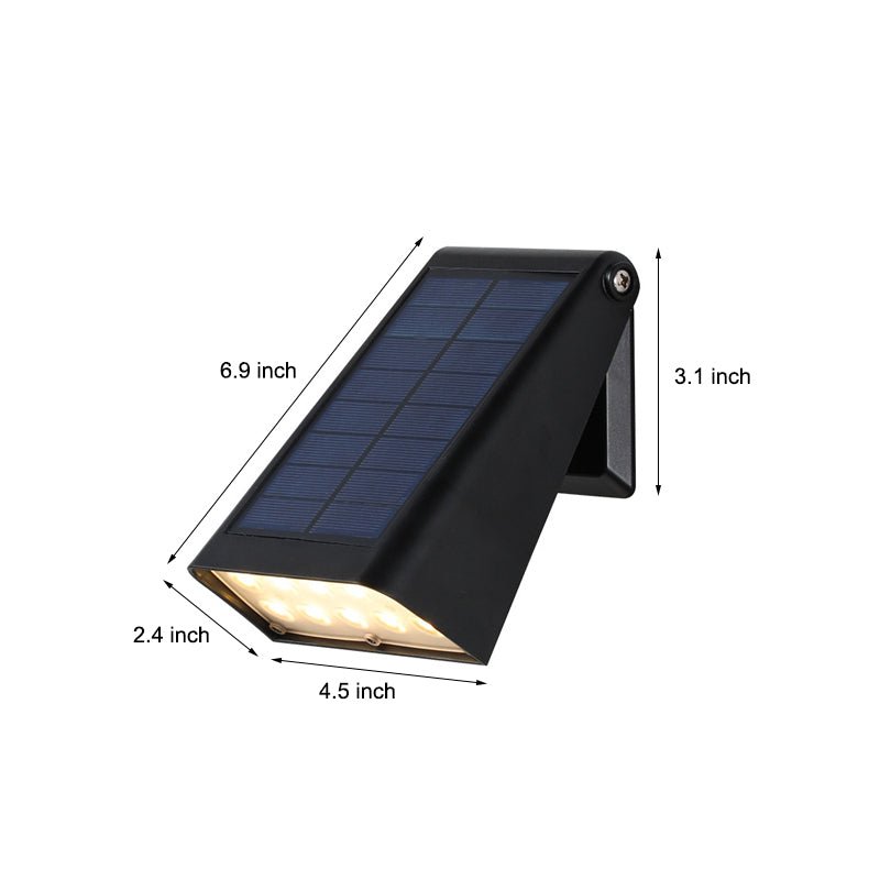 90° Adjustable Solar LED Wall Light – Intelligent Motion Sensor Waterproof Modern Outdoor Lighting for Home, Garden & Pathway