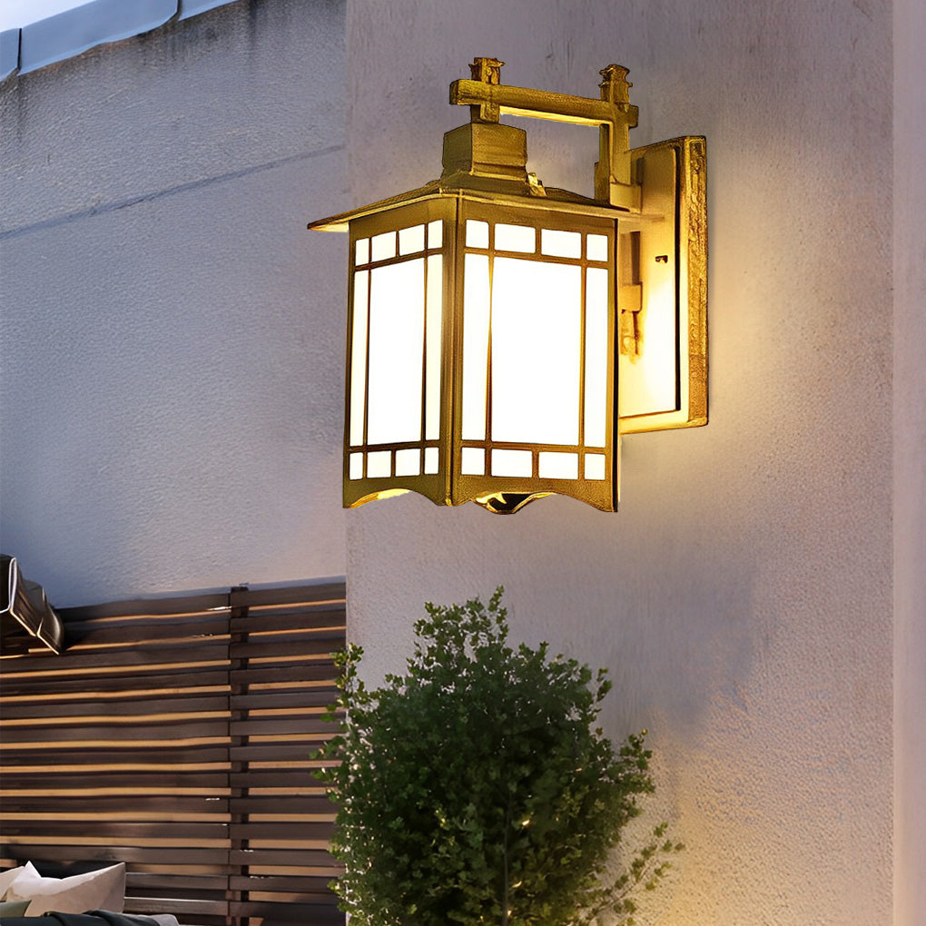 Retro Vintage Solar LED Wall Lamp – Waterproof Outdoor Wall Sconce Lighting with Remote Control for Garden, Porch & Patio