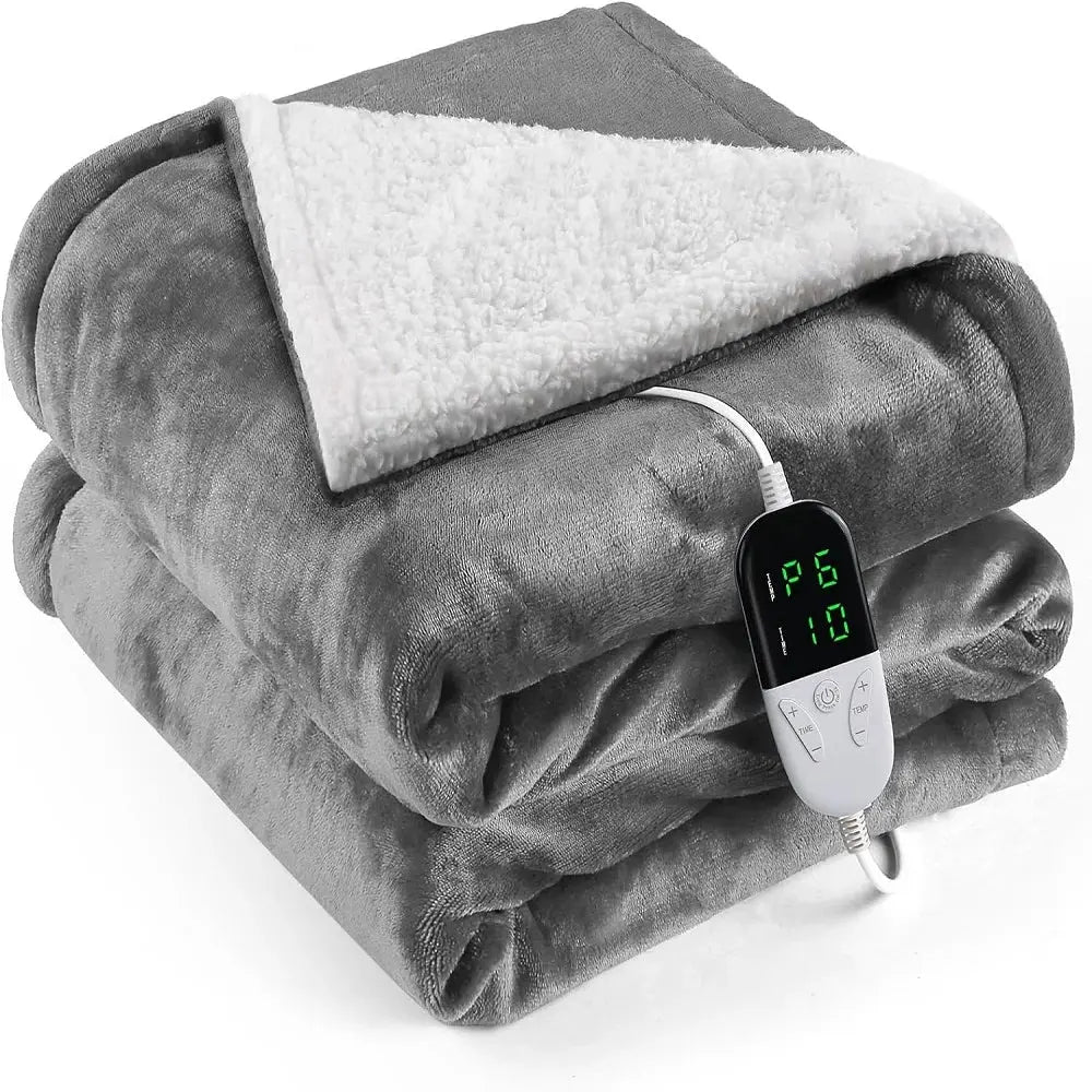 Heated Blanket-Electric Blanket,Soft Heated Throw Blanket with 6 Heating Levels venvolt