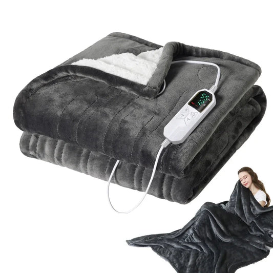 Fast Heating Electric Throw Blanket 80x140cm Throw Heated Blanket Machine Washable Temperature Control Warmer venvolt