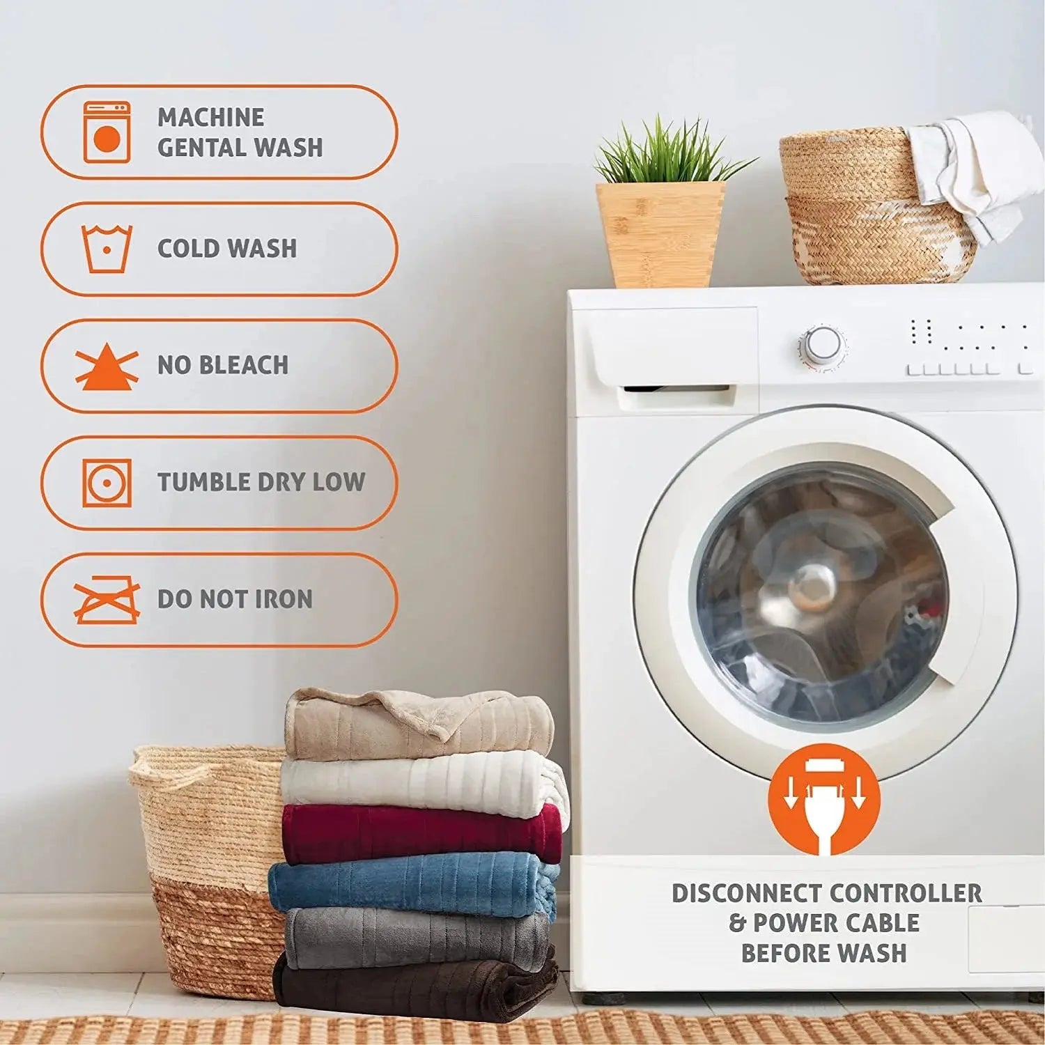 Heated Blanket-Electric Blanket,Soft Heated Throw Blanket with 6 Heating Levels venvolt