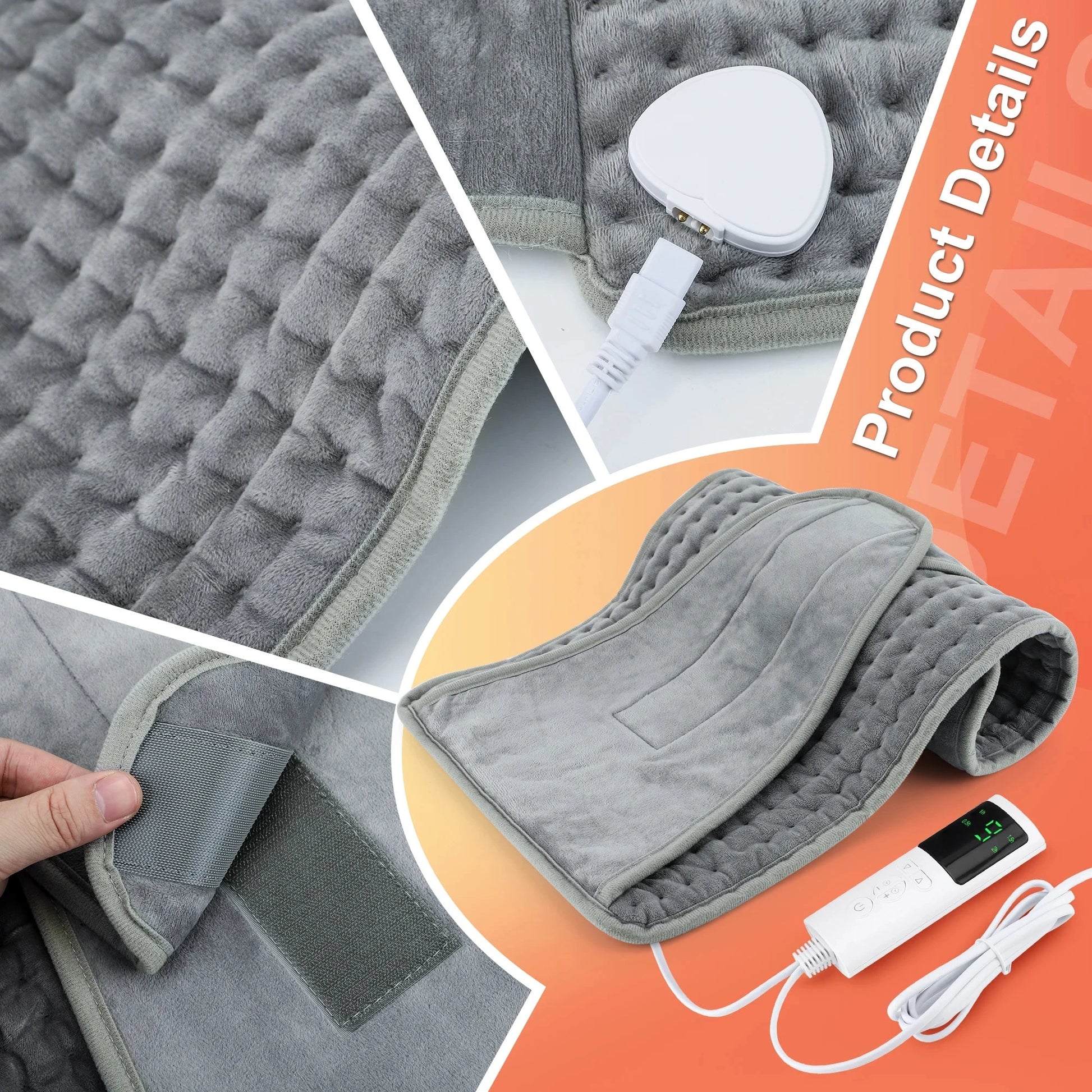 Electric Heating Pads for Cramps Winter Heater Mat For Office Sofa Beds Waist Back Warmer Blankets Camping 110V 220V Washable venvolt