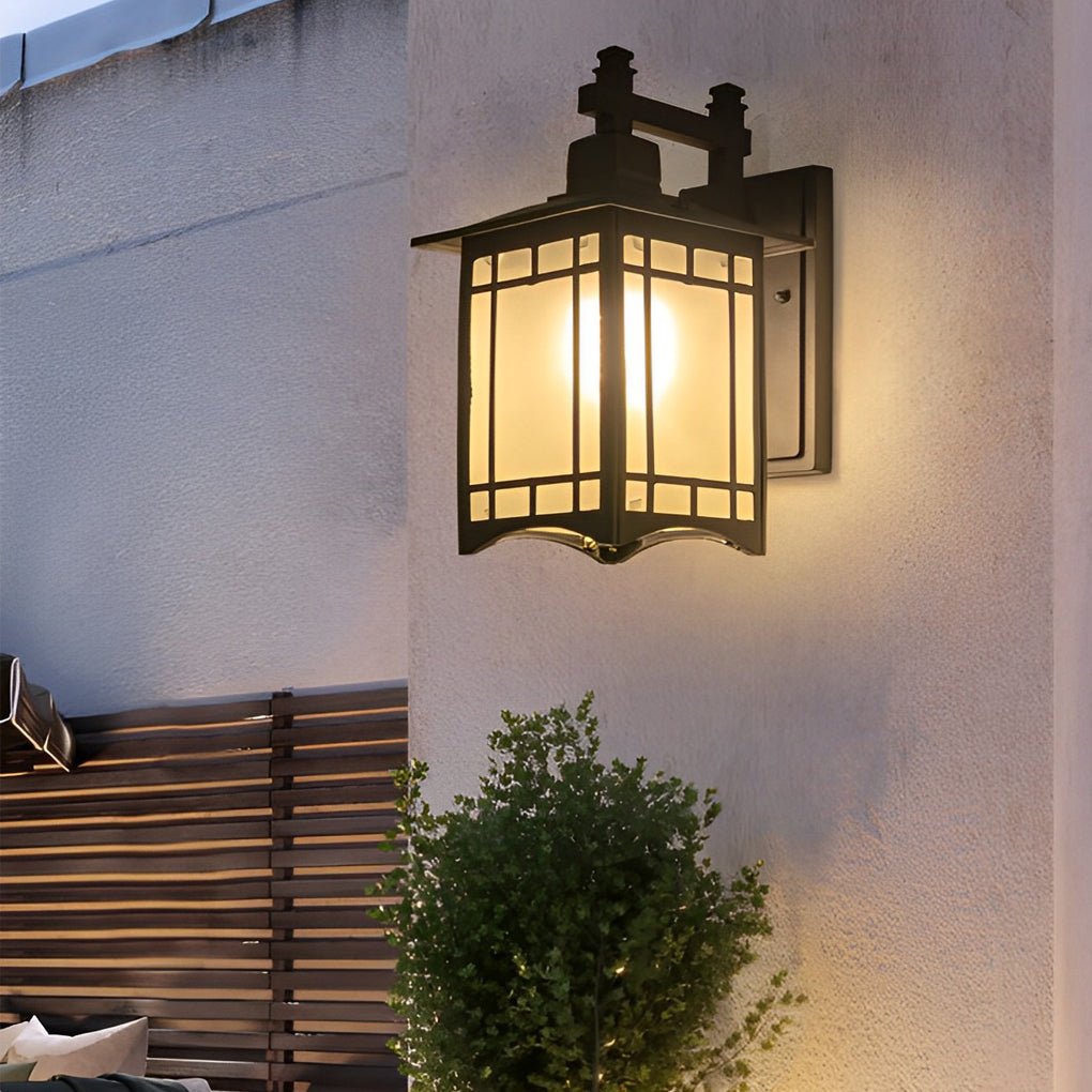 Retro Vintage Solar LED Wall Lamp – Waterproof Outdoor Wall Sconce Lighting with Remote Control for Garden, Porch & Patio