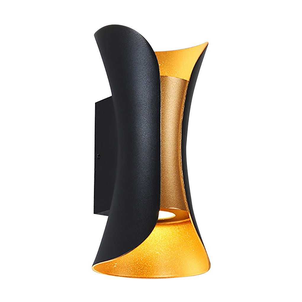 Curved LED Up & Down Wall Lights – Waterproof Modern Outdoor Lighting for Home & Building Facades