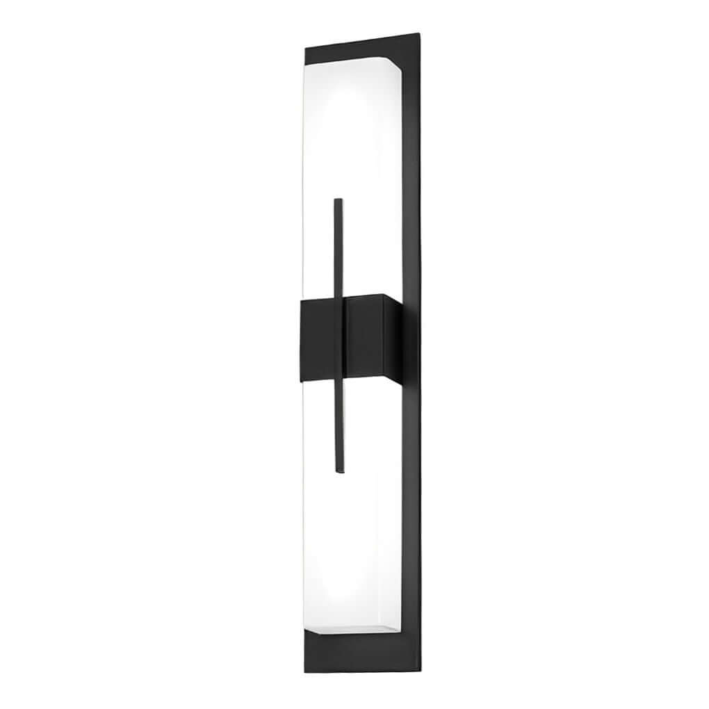Creative Rectangular LED Wall Light – Modern Waterproof Black Outdoor Wall Lamp for Porch, Garden & Building Facade