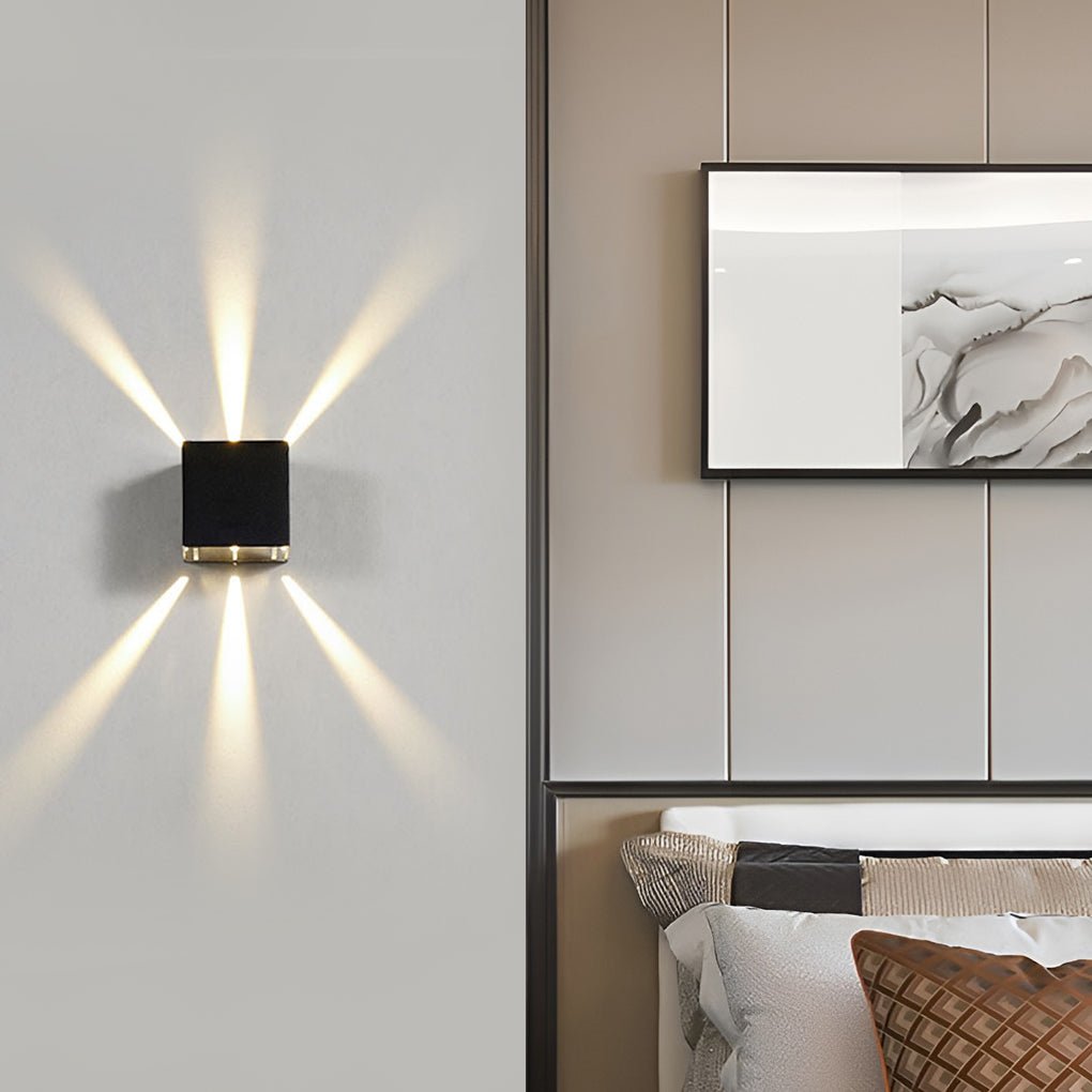 Creative LED Up and Down Wall Light – Modern Waterproof Outdoor Wall Sconce Lighting for Porch, Patio & Building Facade