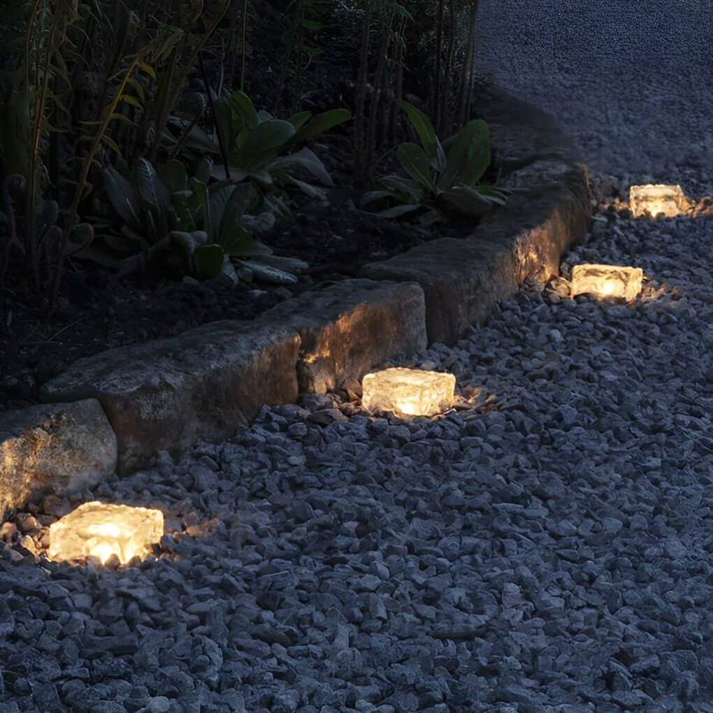 2V Mount-Free Ice Cube Solar Lights for Modern Outdoor Décor