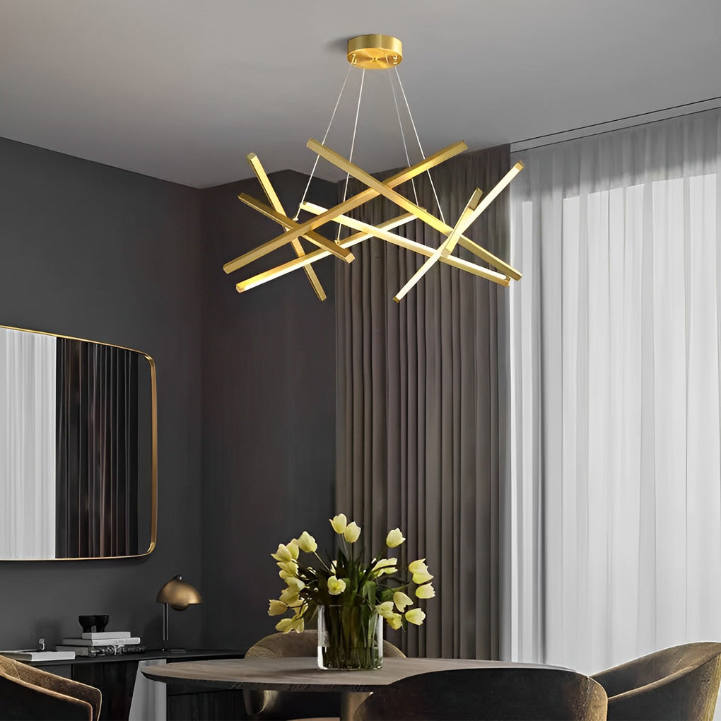 8-light Modern LED Sputnik Chandelier Stylish Ceiling Lighting venvolt