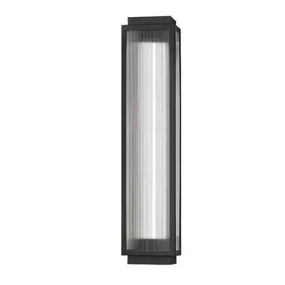 Rectangular Waterproof LED Wall Light – Modern Black Outdoor Strip Wall Lamp for Porch, Garden & Building Facade