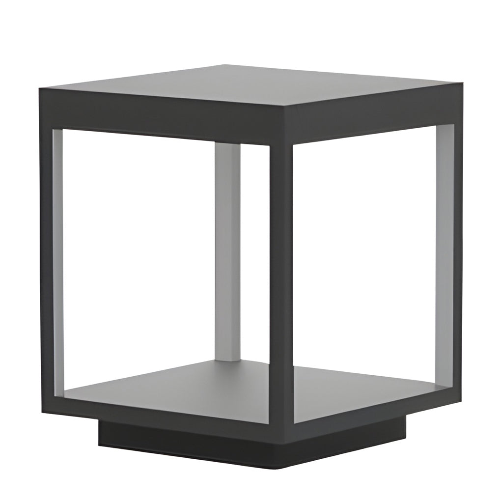 Solar or Hardwired Outdoor Pier-Mounted Lamp for Garden, Villa & Pathway