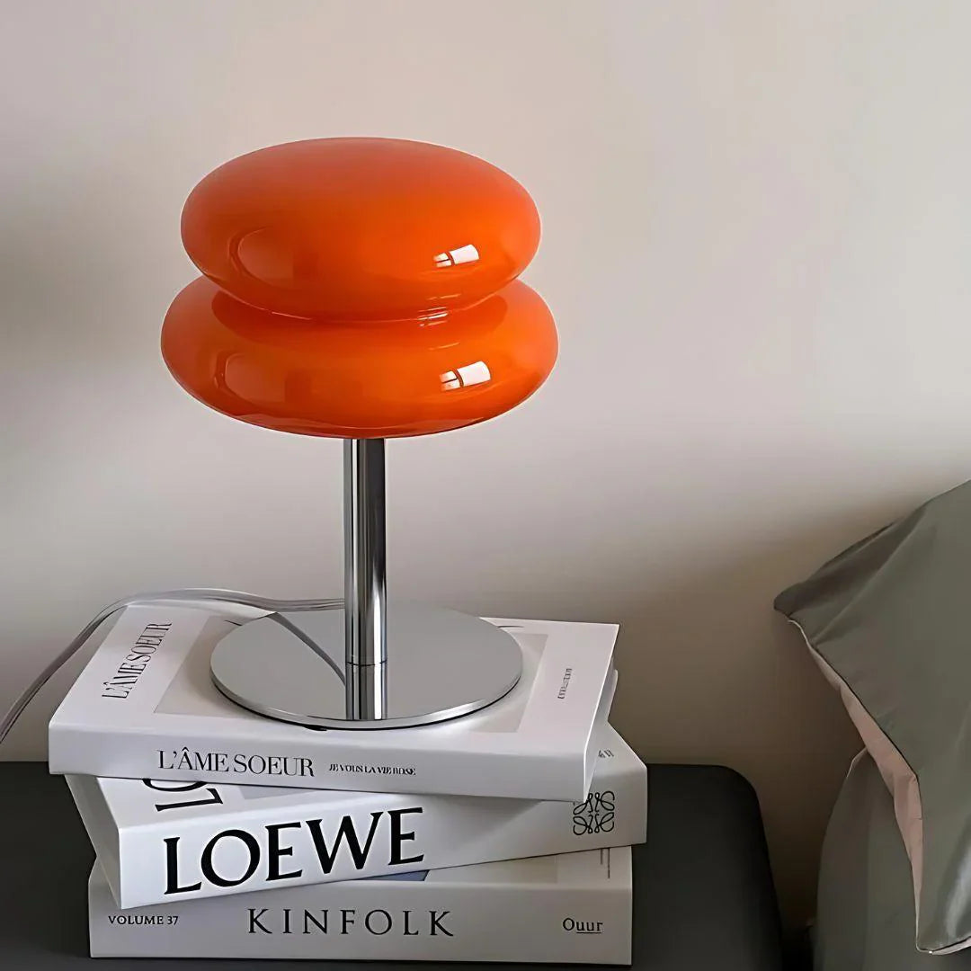 Modern Metal Desk Lamp with Chrome Base