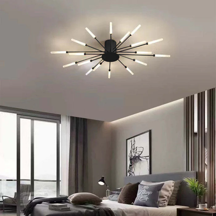 Fireworks Ceiling Lights – Modern LED Burst Chandelier for Living Rooms & Bedrooms