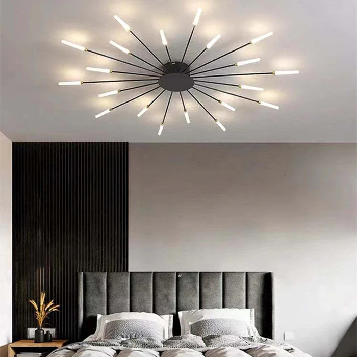Fireworks Ceiling Lights – Modern LED Burst Chandelier for Living Rooms & Bedrooms