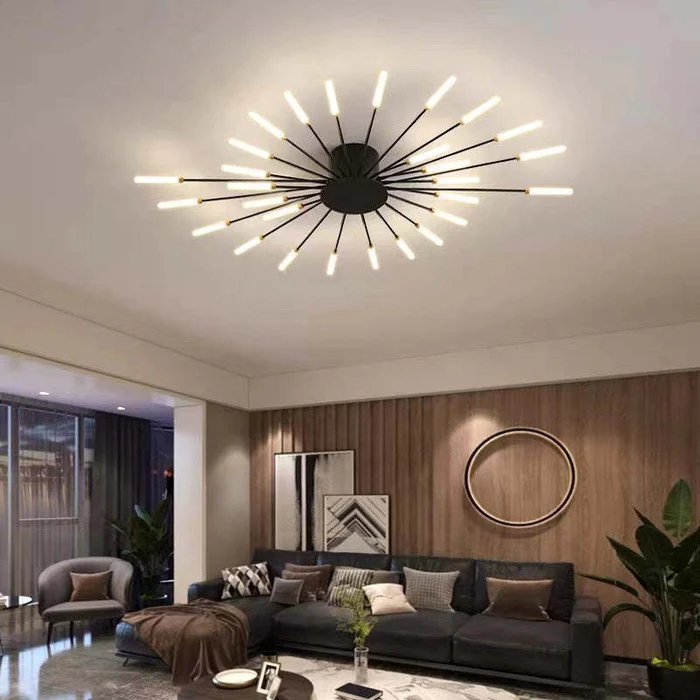 Fireworks Ceiling Lights – Modern LED Burst Chandelier for Living Rooms & Bedrooms