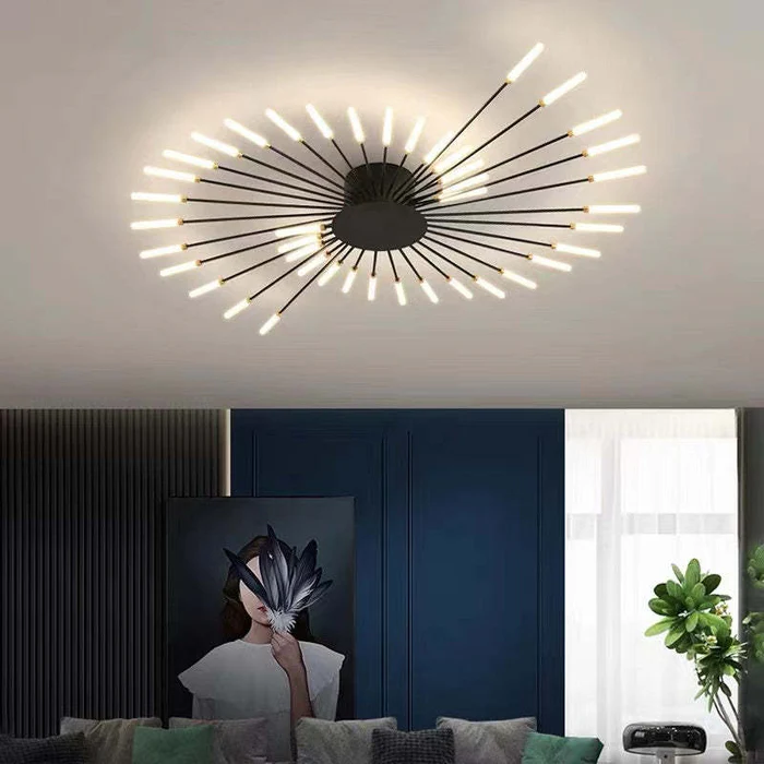 Fireworks Ceiling Lights – Modern LED Burst Chandelier for Living Rooms & Bedrooms