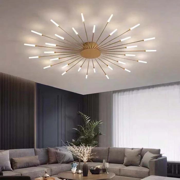 Fireworks Ceiling Lights – Modern LED Burst Chandelier for Living Rooms & Bedrooms