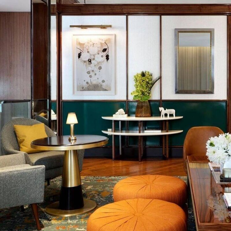 Soft Fabric Shade with Warm Ambient Lighting