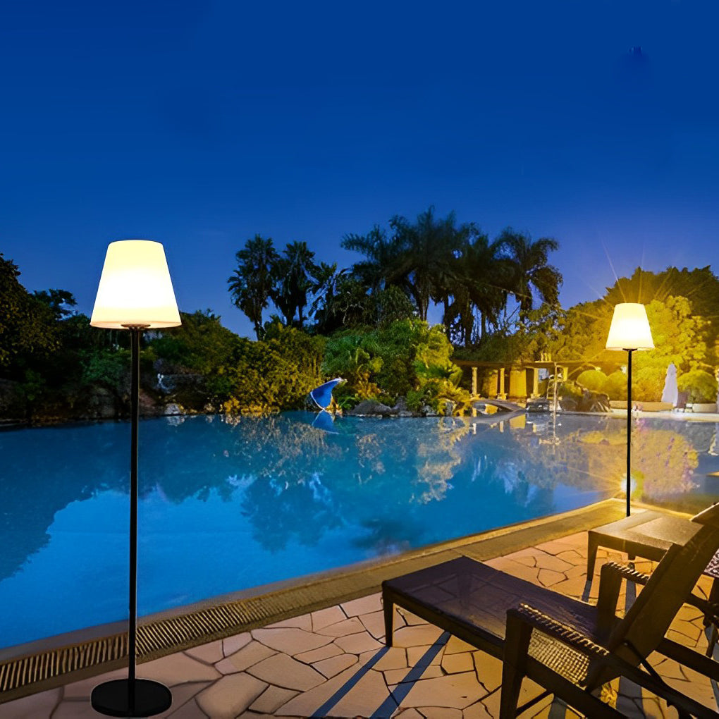 60-Inch Modern Outdoor LED Solar Floor Lamp with IP65 Waterproof Design