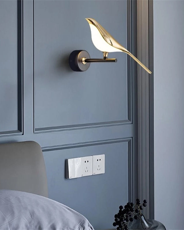 Elegant Gold Metal & Acrylic Wall Light for Living Room, Bedroom