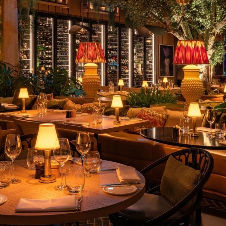 Soft Fabric Shade with Warm Ambient Lighting