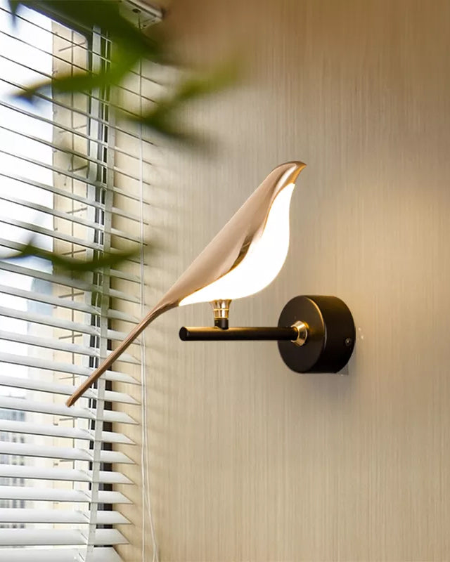 Elegant Gold Metal & Acrylic Wall Light for Living Room, Bedroom