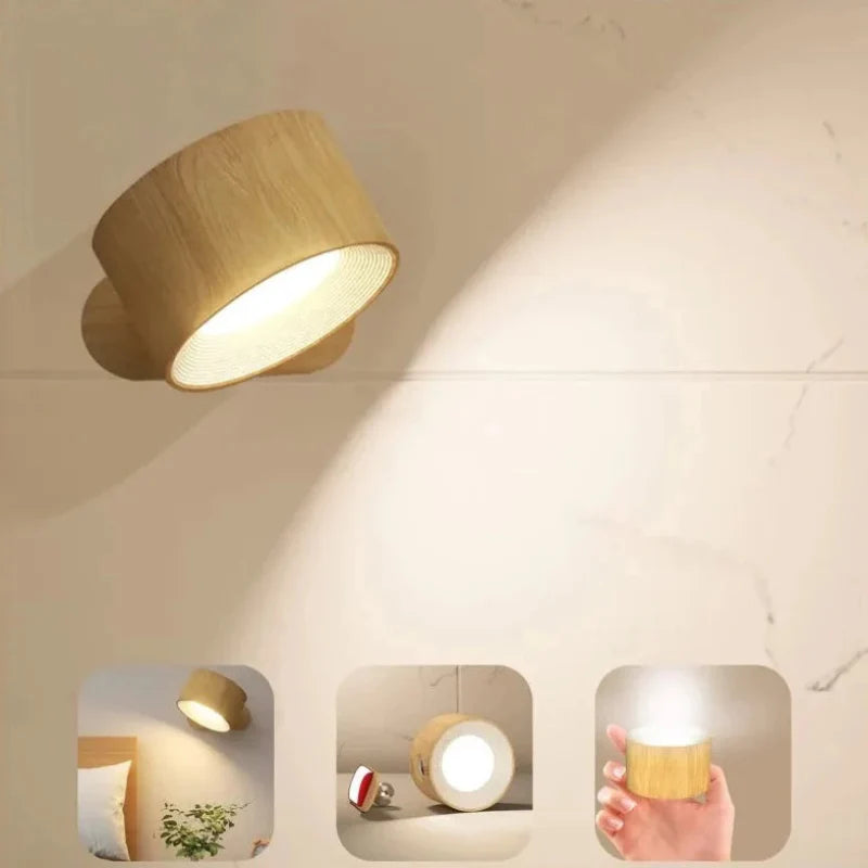 360° Rotatable Dimmable Wall Lamp