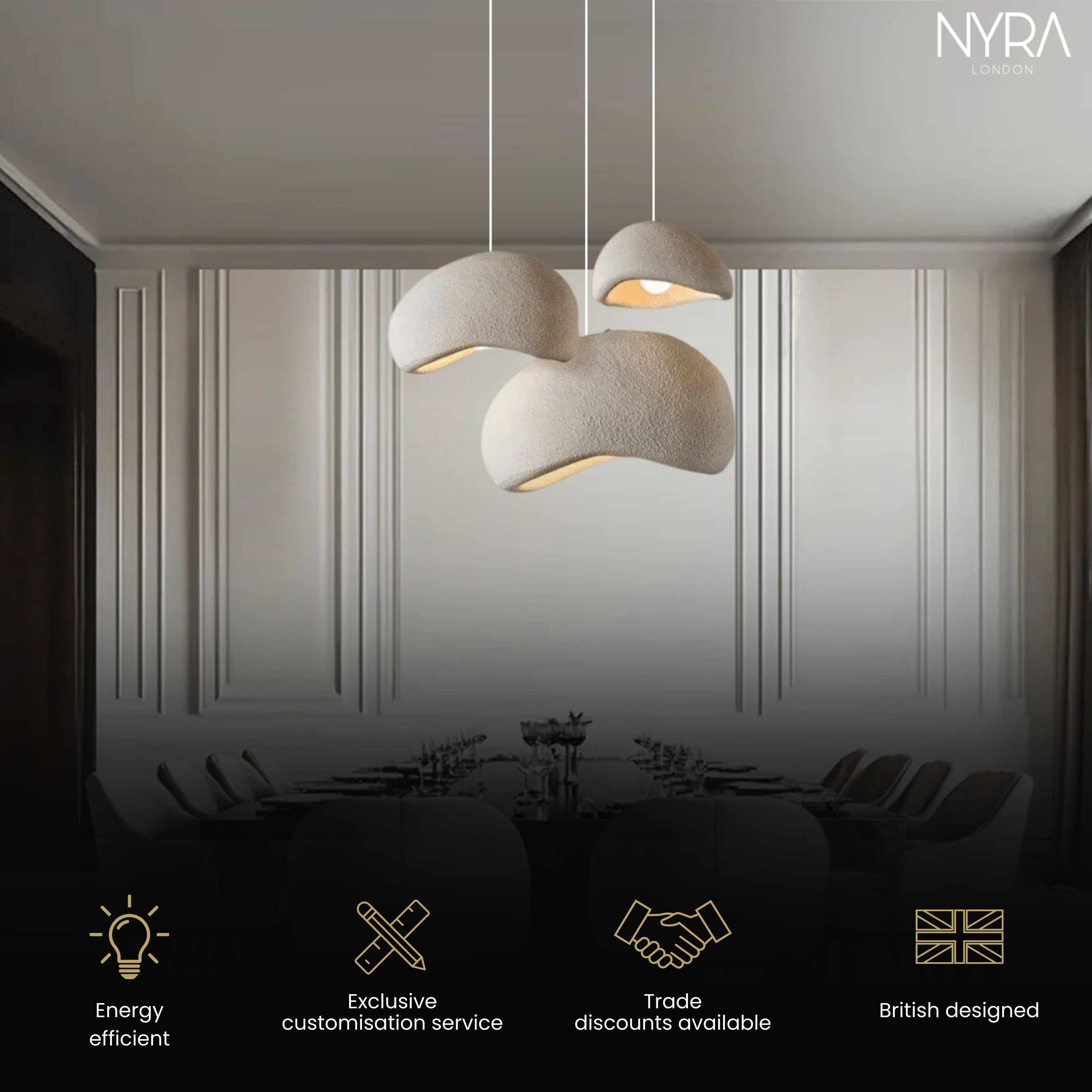 Stylish Cozy Ceiling Lamp for Bedroom, Loft & Living Room