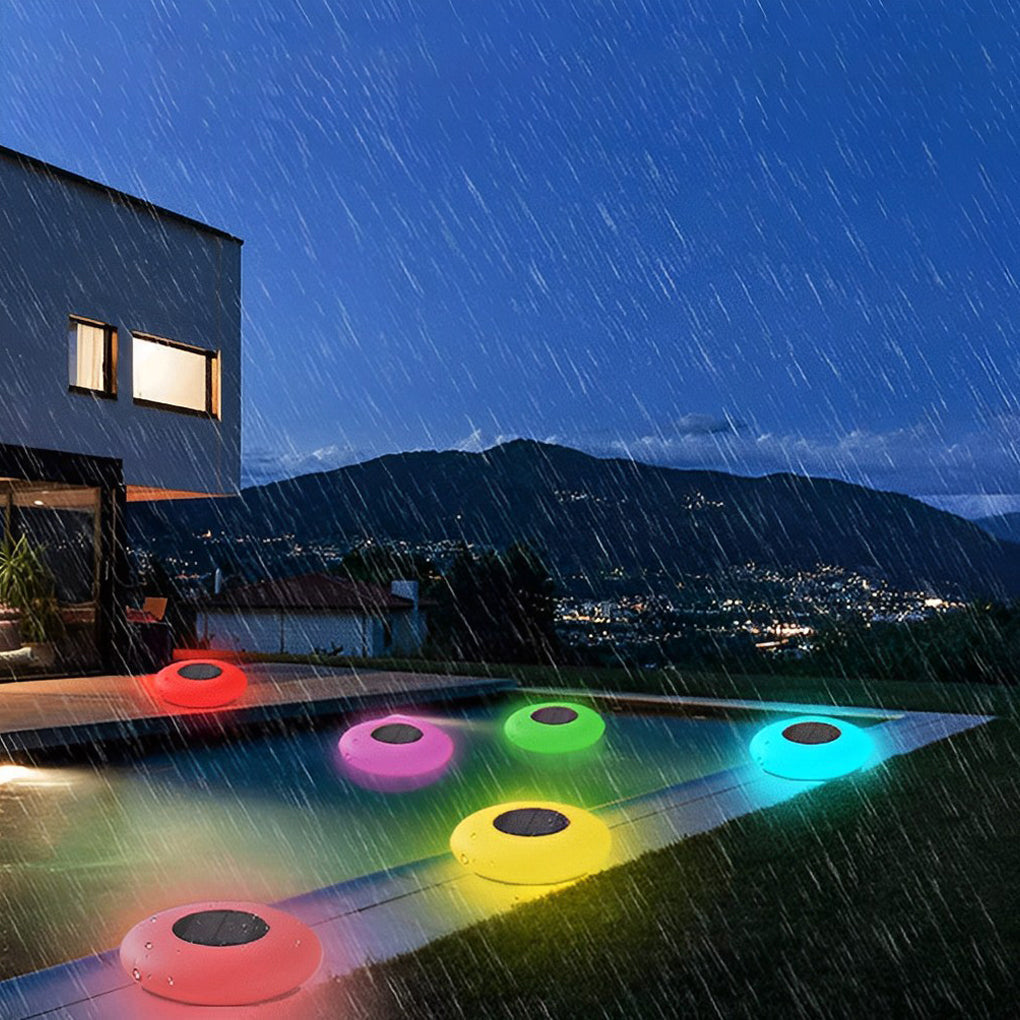 RGB Solar Powered Pool Lights – Waterproof Floating LED Round Lamps for Garden, Patio & Outdoor Decor venvolt