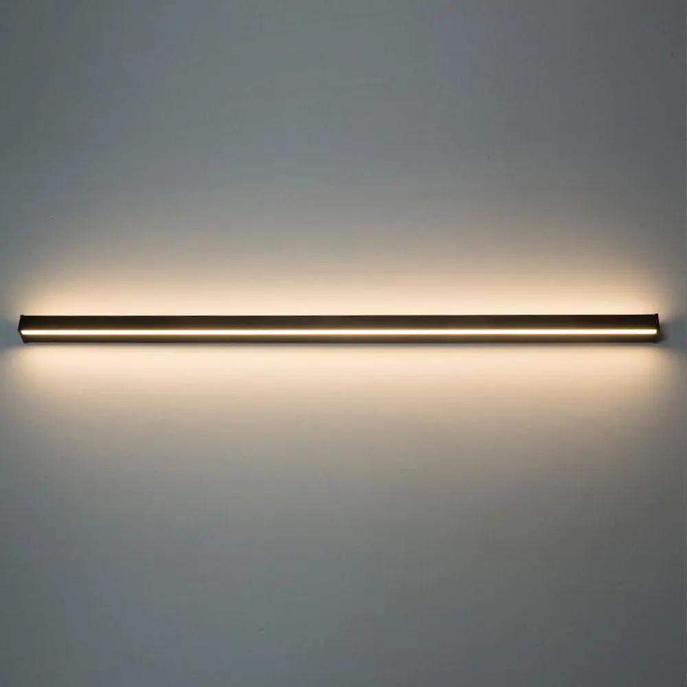 Long LED Linear Wall Lights – Dimmable RGB Modern Black Minimalist Lighting for Home, Hallway & Living Room Decor venvolt