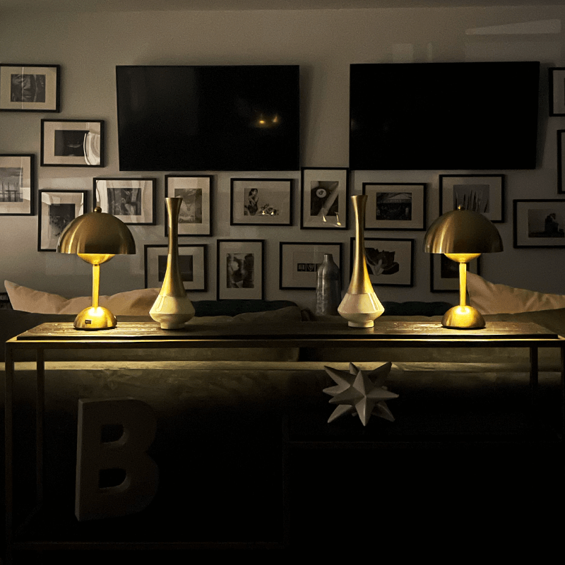 Dimmable Polycarbonate & Steel Light for Bedroom, Living Room & Office