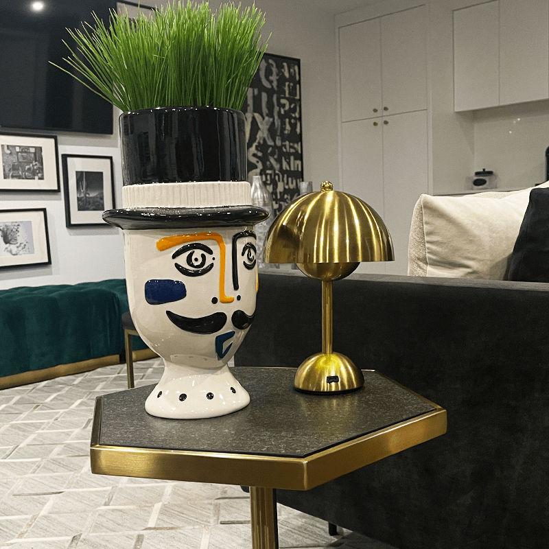 Dimmable Polycarbonate & Steel Light for Bedroom, Living Room & Office