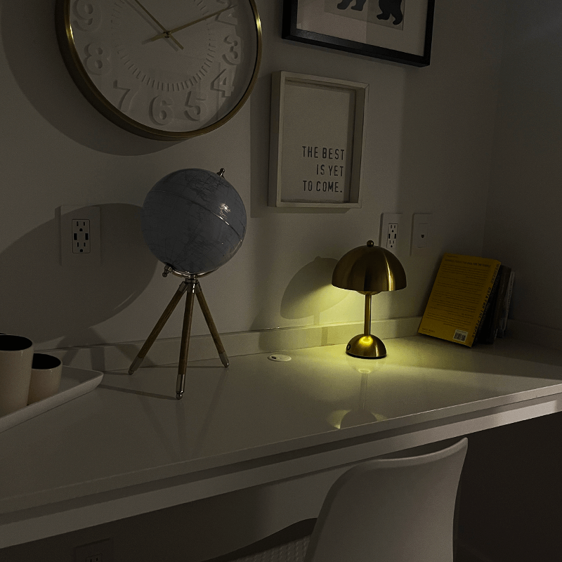 Dimmable Polycarbonate & Steel Light for Bedroom, Living Room & Office