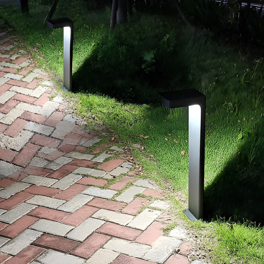 Sleek Solar Pathway Lights – Modern LED Outdoor Landscape Lighting with Dusk-to-Dawn Sensor venvolt
