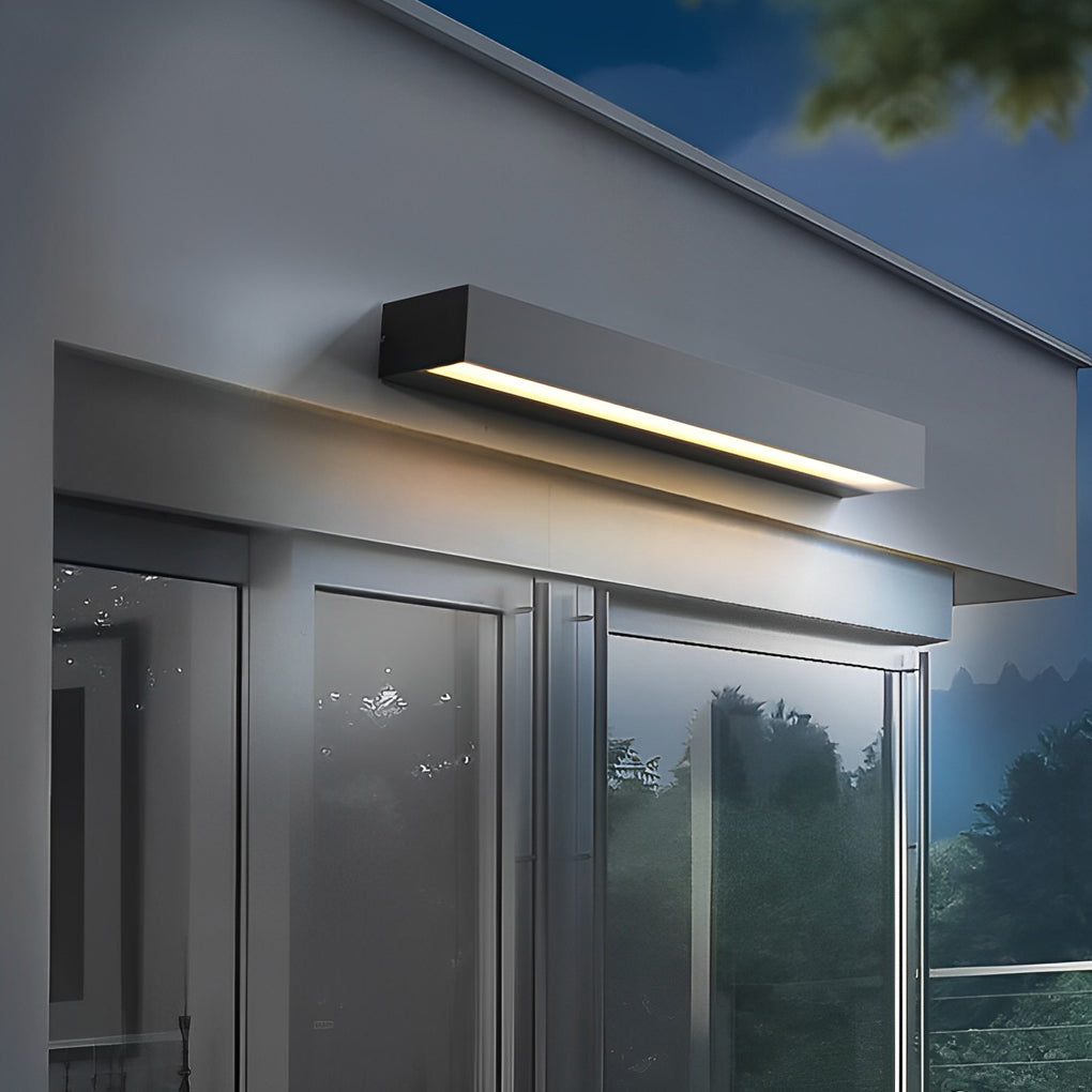 Minimalist Waterproof LED Wall Washer Light – Modern Black Outdoor Linear Lighting for Home, Garden & Building Facades