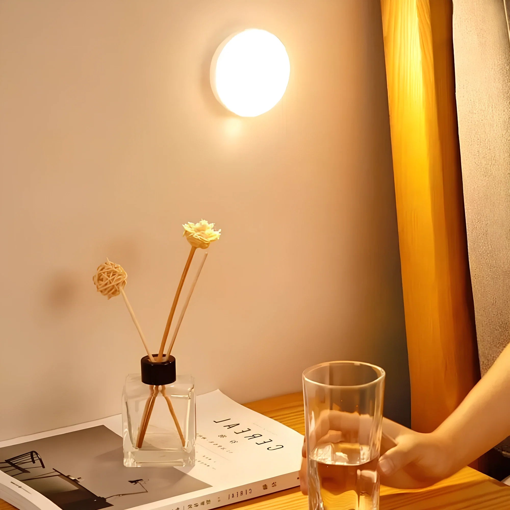USB Rechargeable & Battery Powered Motion-Activated Lamp for Home