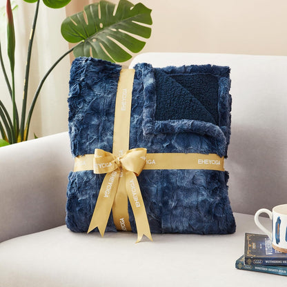 Electric Heated Blanket Throw Faux Fur, 10 Hours Auto Shut Off 9 Heating Levels Faux Fur & Sherpa venvolt