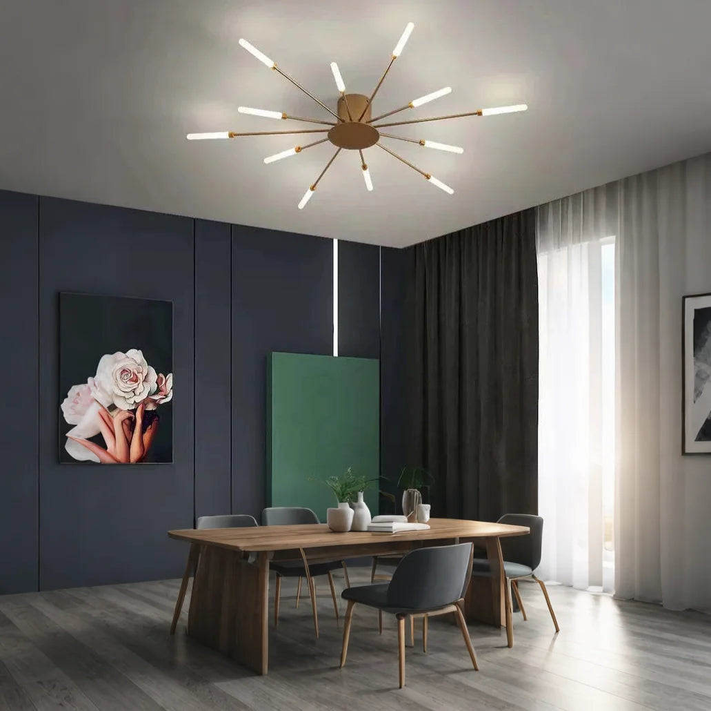 Fireworks Ceiling Lights – Modern LED Burst Chandelier for Living Rooms & Bedrooms