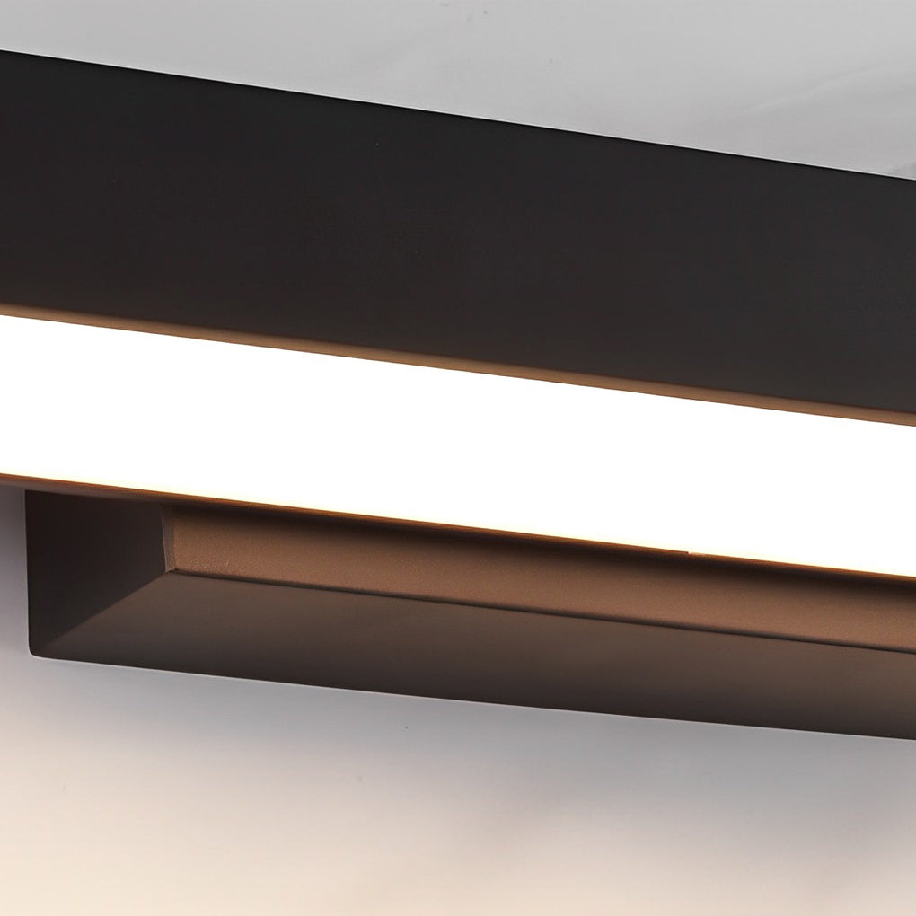 Modern Black Rectangle LED Waterproof Lamp