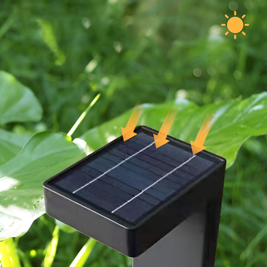 Sleek Solar Pathway Lights – Modern LED Outdoor Landscape Lighting with Dusk-to-Dawn Sensor venvolt